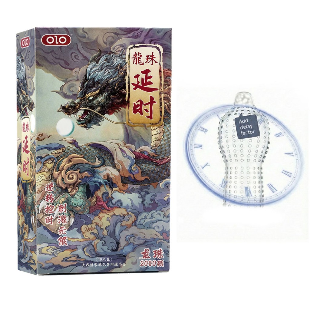 Презервативы Olo DOT RUSH 2080 10шт точечные пролонгирующие⚡️Prezervativi.in.ua