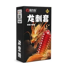 Презервативы стимулирующие Olo DRAGON SPIKE 10шт с крупными точками с гиалуроновой кислотой