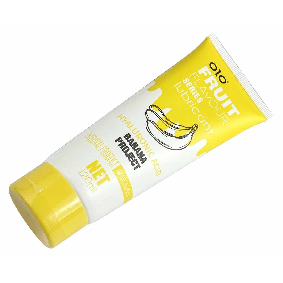 Лубрикант OLO Fruit flavour Banana project 120мл вкус банана⚡️Prezervativi.in.ua