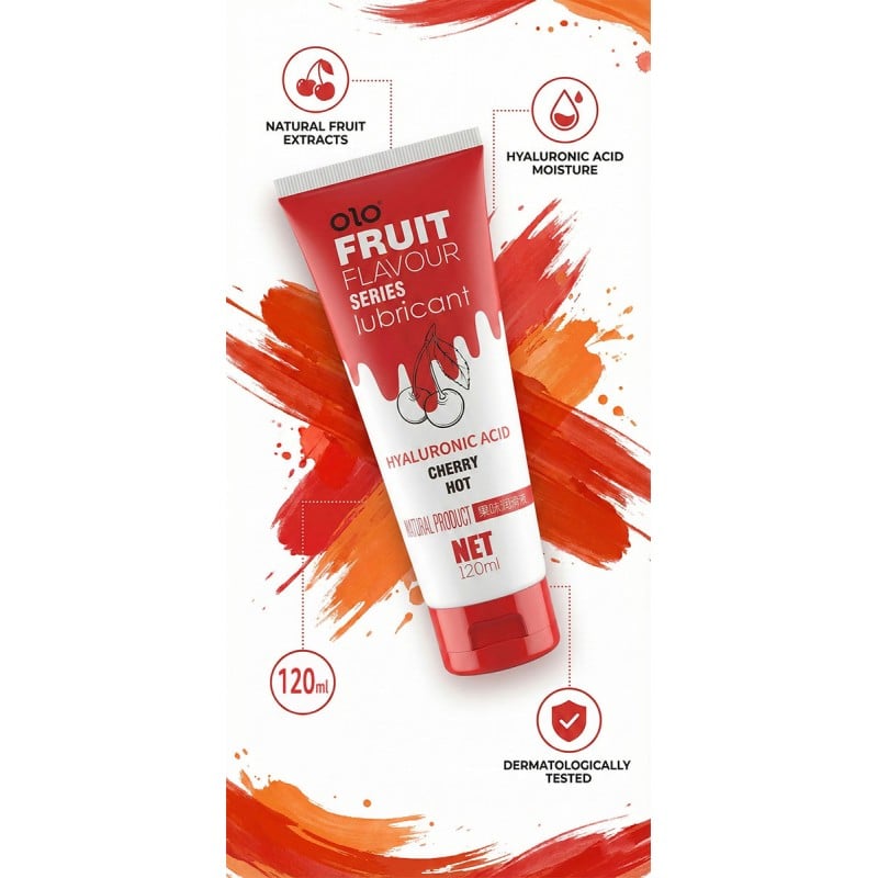 Лубрикант OLO Fruit Cherry hot 120мл