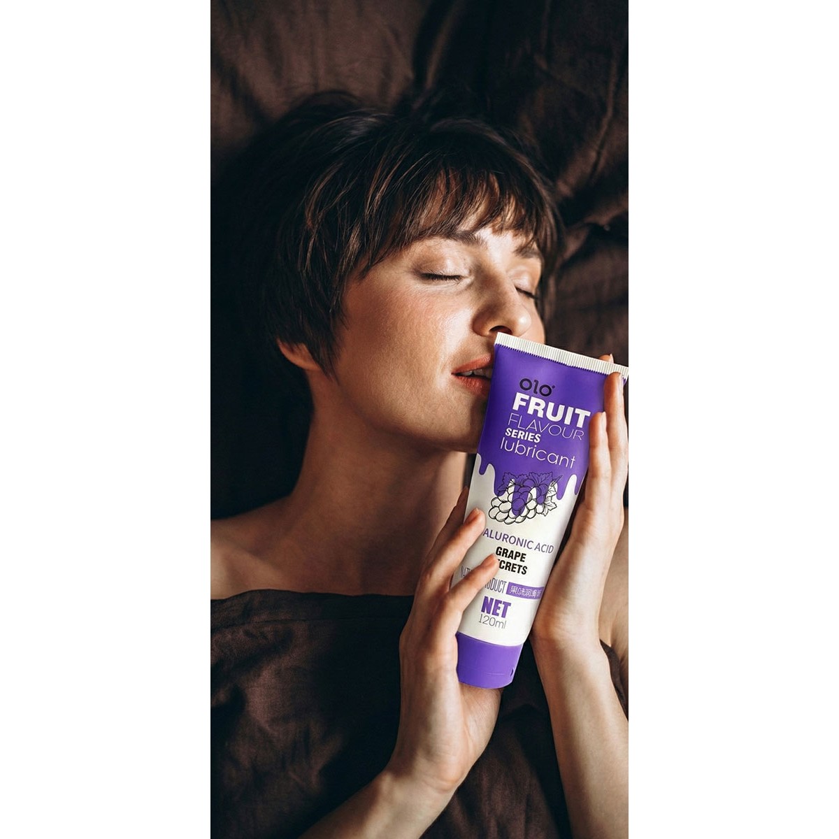 Лубрикант OLO Fruit flavour Grape secrets 120мл смак винограду⚡️Prezervativi.in.ua