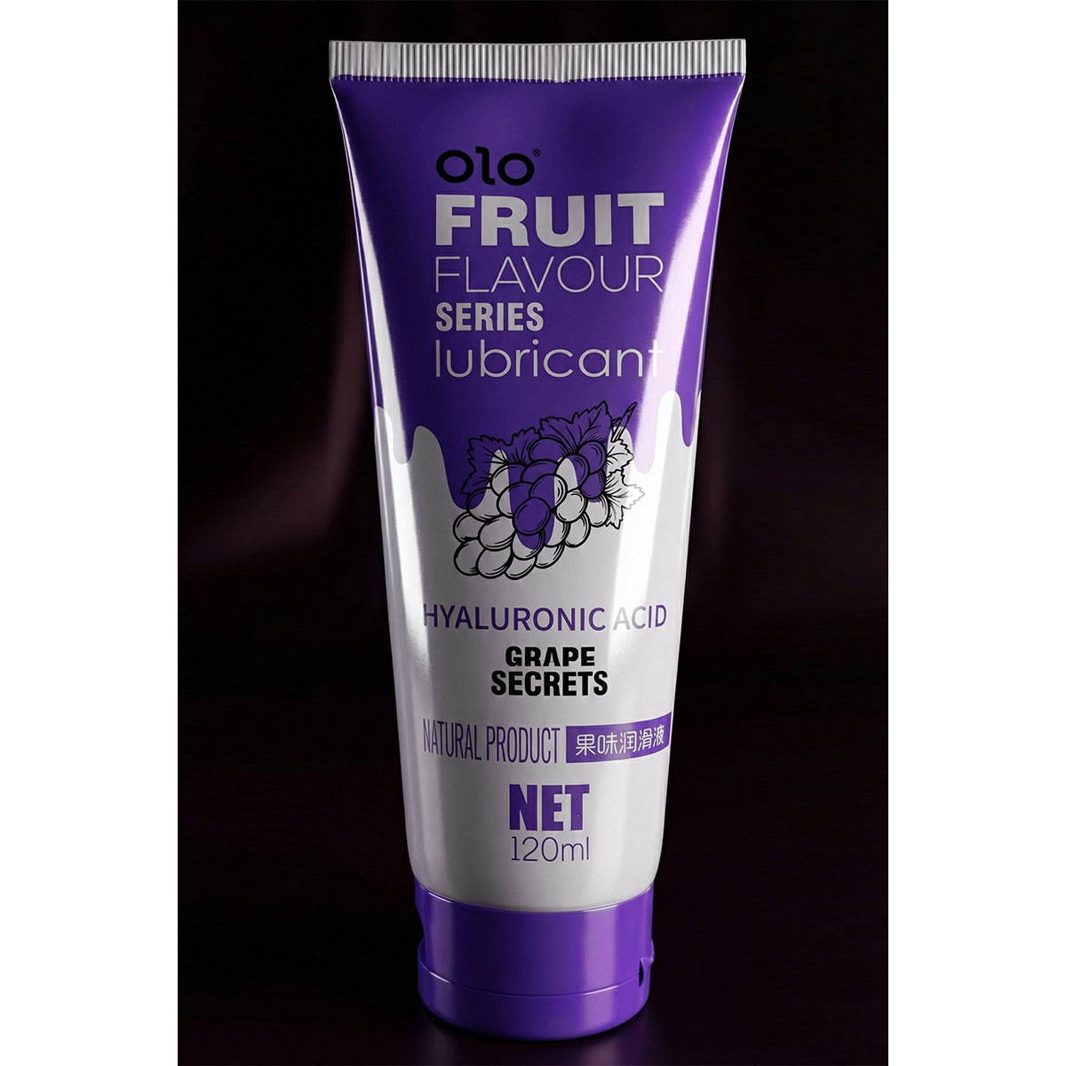 Лубрикант OLO Fruit flavour Grape secrets 120мл смак винограду⚡️Prezervativi.in.ua