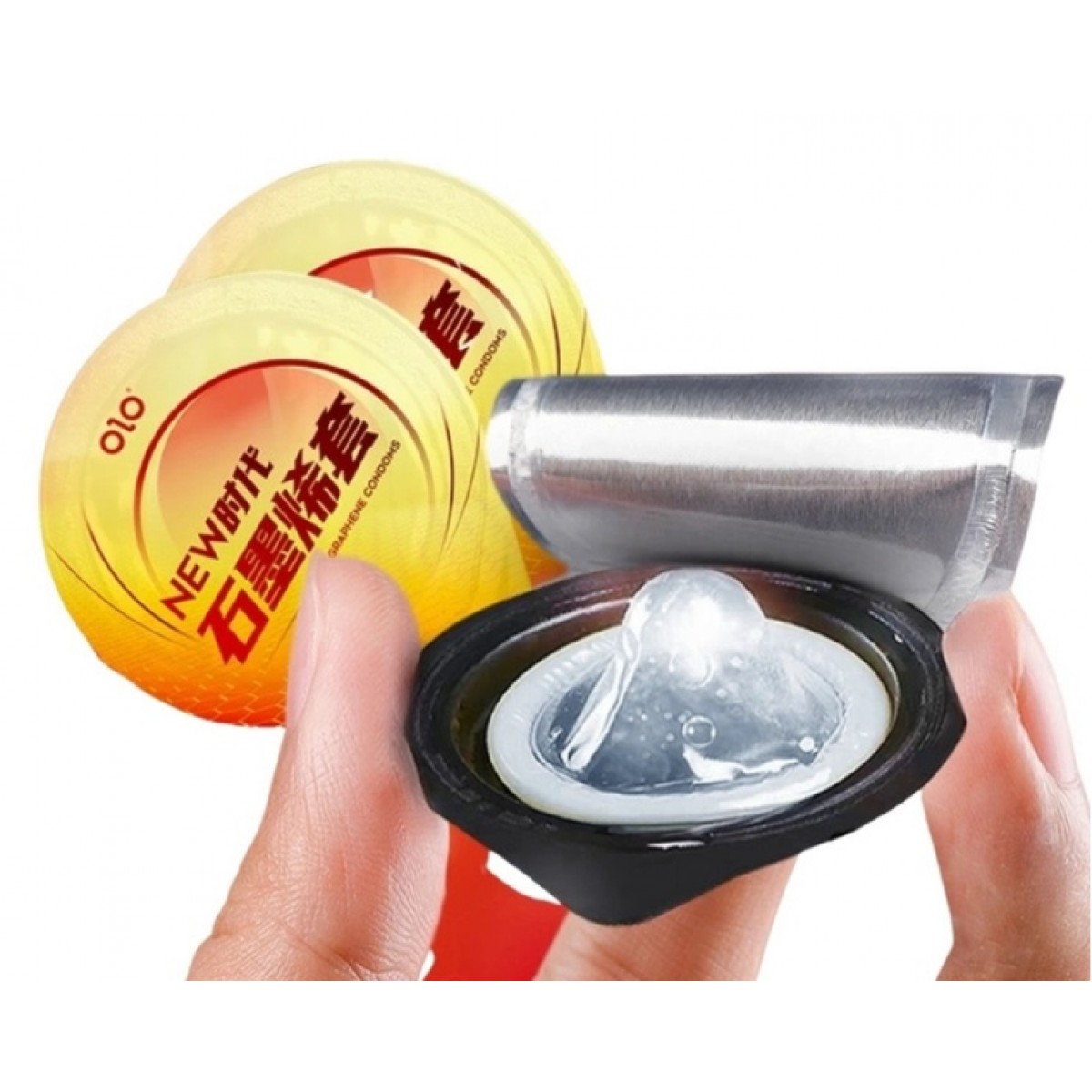 Презервативы Olo GRAPHENE AGE 10шт с графеном и гиалуроновой кислотой (срок 11/2025)⚡️Prezervativi.in.ua