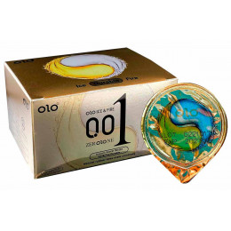 Блок презервативов Olo 0.01 Ice&Fire продлевающие разогревающие с гиалуроновой кислотой 10шт