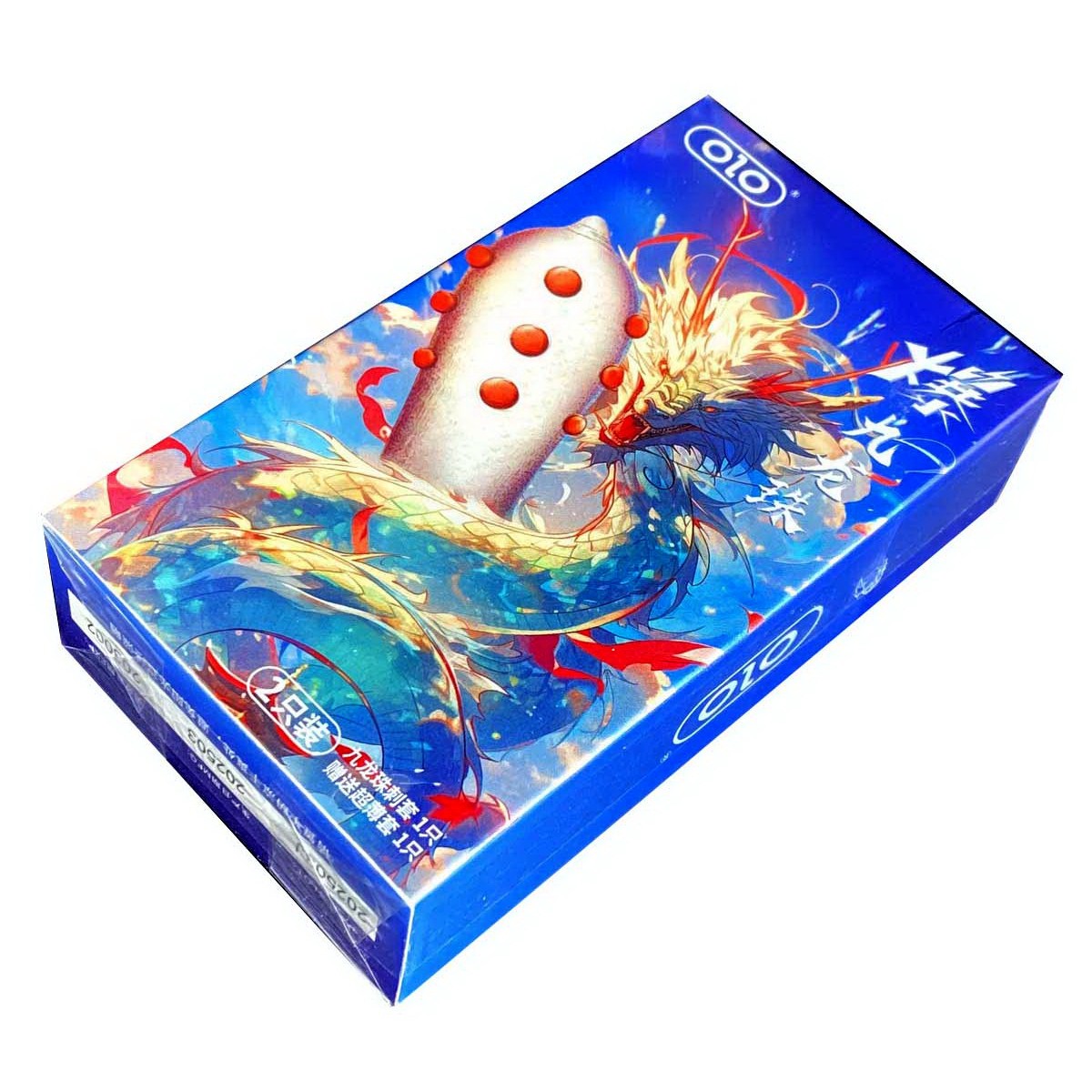 Презервативы с усиками Olo NINEBEAD DRAGON 1шт шипы + шарик⚡️Prezervativi.in.ua