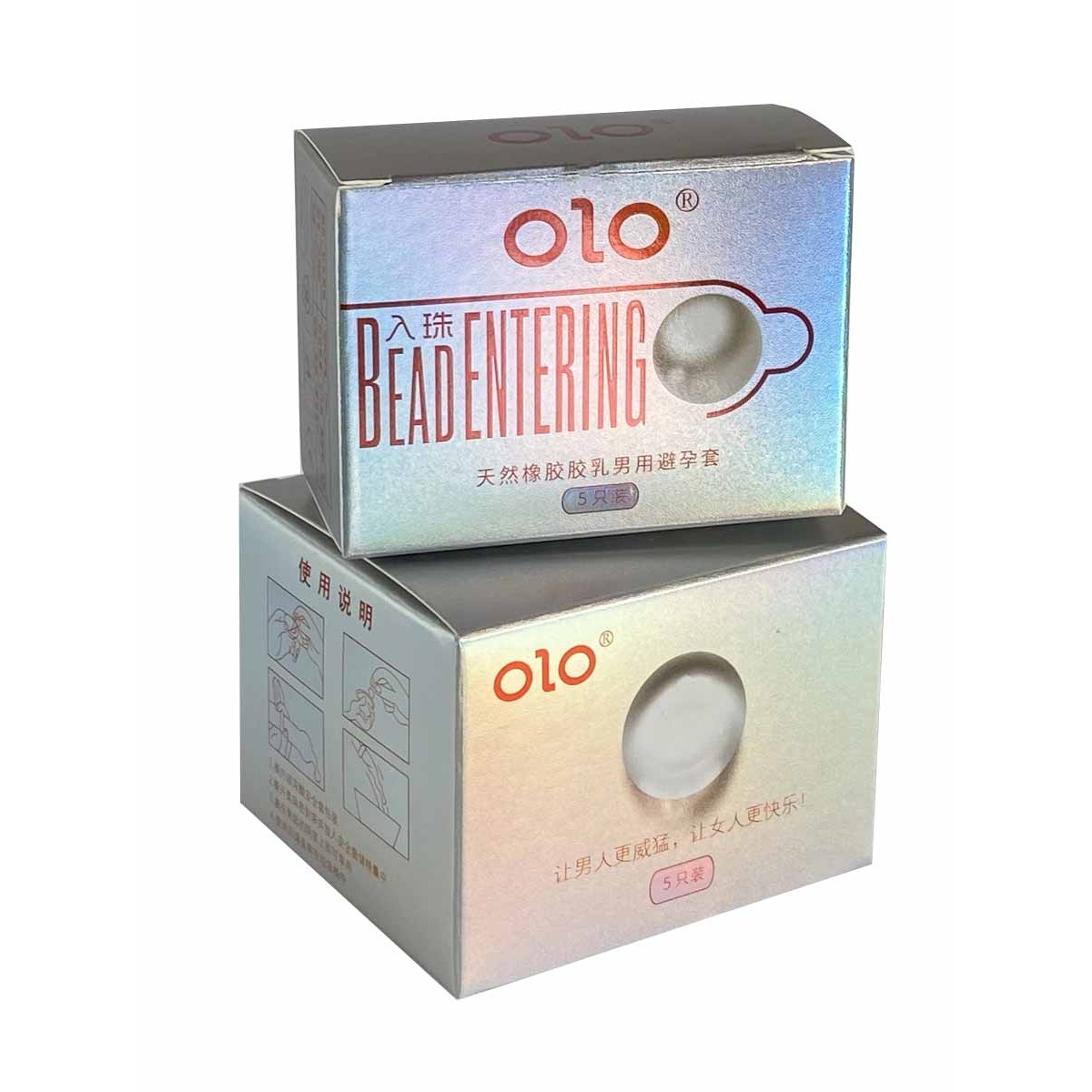 Презервативы Olo Pearl (5шт+5 шариков) ультратонкие