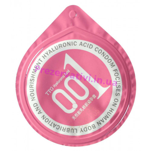 Презервативы Olo 0.01 Rose ультратонкие с гиалуроновой кислотой 1шт - Фото№1
