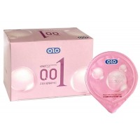 Презервативи Olo 0.01 Plus 10 шт тонкі рожеві сакура