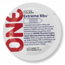 Презерватив ONE Extreme Ribs 1шт ребристий