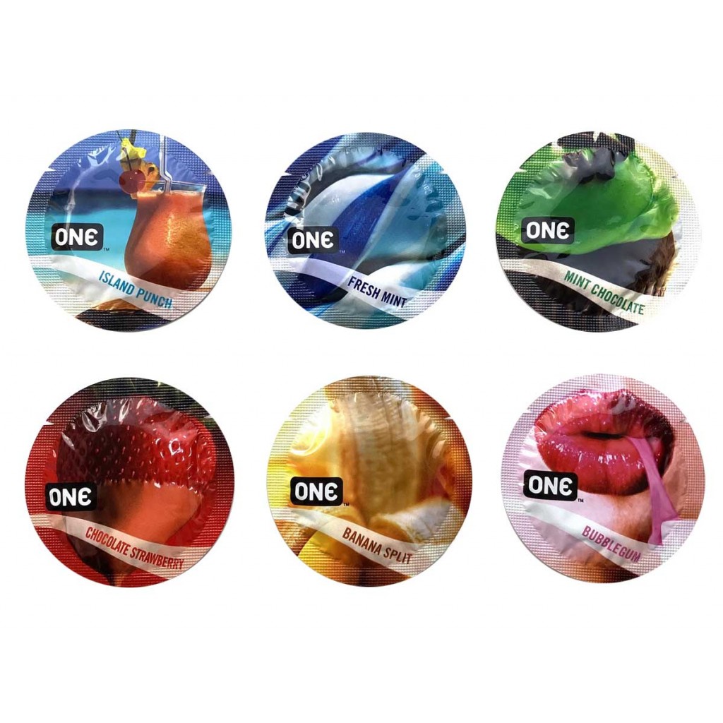 Набор презервативов ONE Flavor Waves 6шт - 6 вкусов⚡️Prezervativi.in.ua