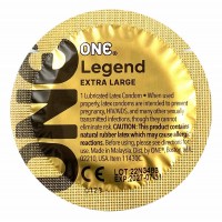 Великі презервативи ONE Legend Extra Large 1 шт особливої форми