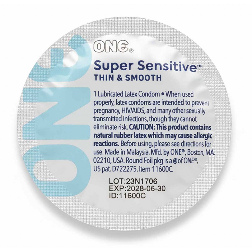 Презерватив ONE Super Sensitive 1шт суперм'який⚡️Prezervativi.in.ua