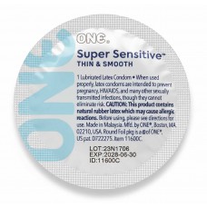 Презерватив ONE Super Sensitive 1шт суперм'який