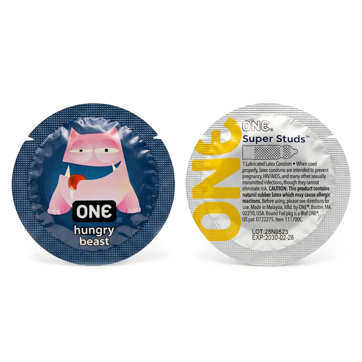 Презерватив с пупырышками ONE Super Studs 1шт контурный⚡️Prezervativi.in.ua