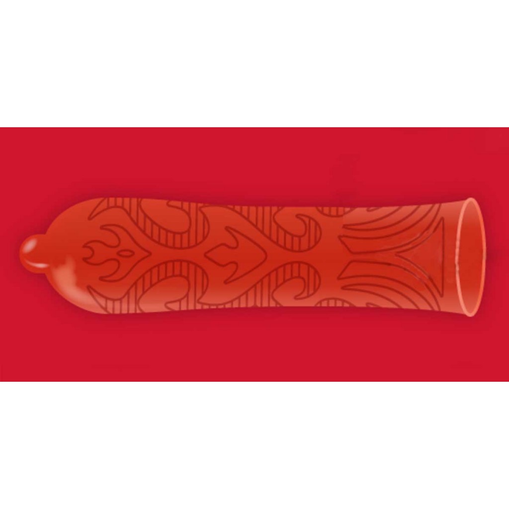 Презерватив ONE Tattoo Touch RED 1 шт тату-дизайн текстуровані⚡️Prezervativi.in.ua