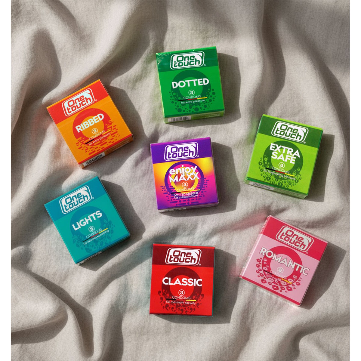Ассорти комплект One touch 12шт (4 пачки по 3шт)