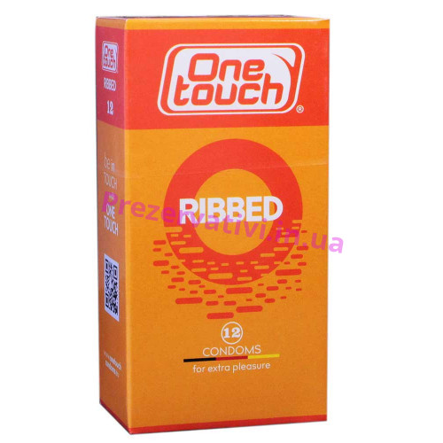 Презервативы One touch Ribbed №12 с ребрами - Фото№1