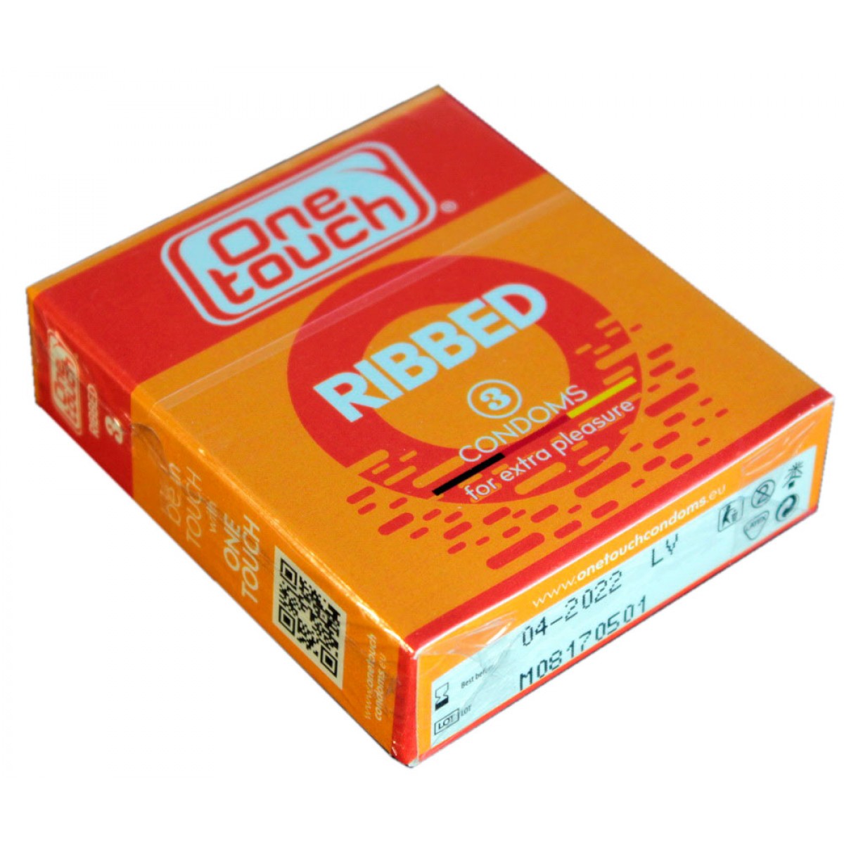 Презервативы One touch Ribbed 3шт с ребрами