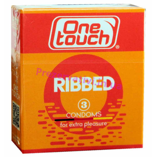 Презервативы One touch Ribbed №3 с ребрами - Фото№1
