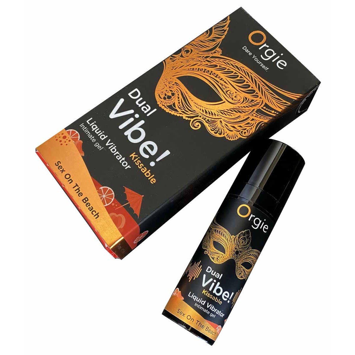 Рідкий вібратор Orgie DualVibe! Kissable 15мл аромат Sex on the beach