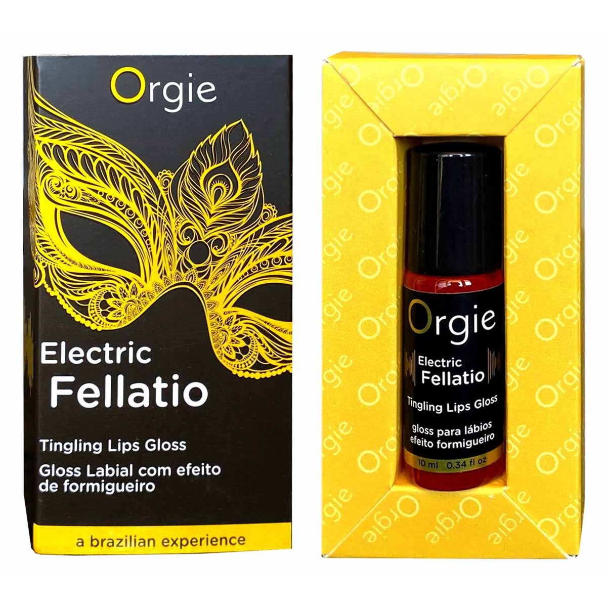 Блеск для губ Orgie Electric Fellatio Lip Gloss с вибрацией 10мл