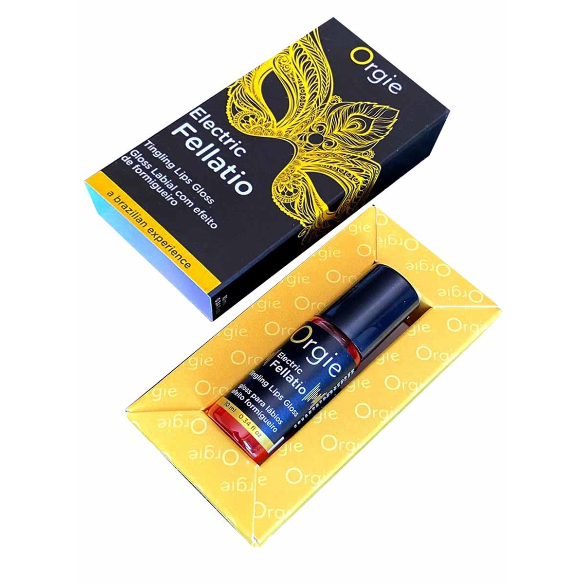 Блеск для губ Orgie Electric Fellatio Lip Gloss с вибрацией 10мл