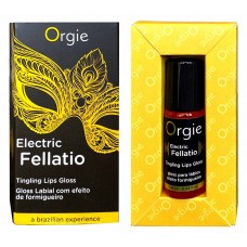 Блеск для губ Orgie Electric Fellatio Lip Gloss с вибрацией 10мл