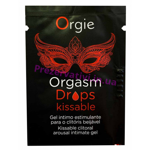 Возбуждающие капли Orgie Orgasm Drops Kissable для женщин 2мл - Фото№1