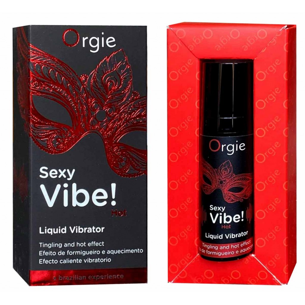 Рідкий вібратор Orgie Sexy Vibe! Hot 15мл розігріваючий