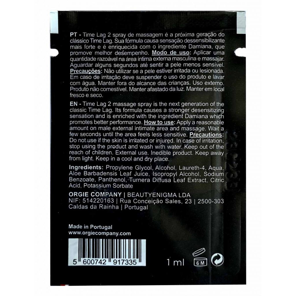 Спрей-пролонгатор Orgie Time Lag 2 Delay Spray 1мл