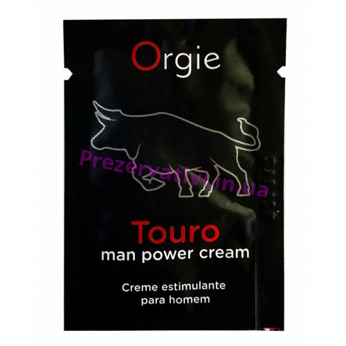 Пробник Возбуждающий крем Orgie Touro Power Cream для мужчин 2мл - Фото№1