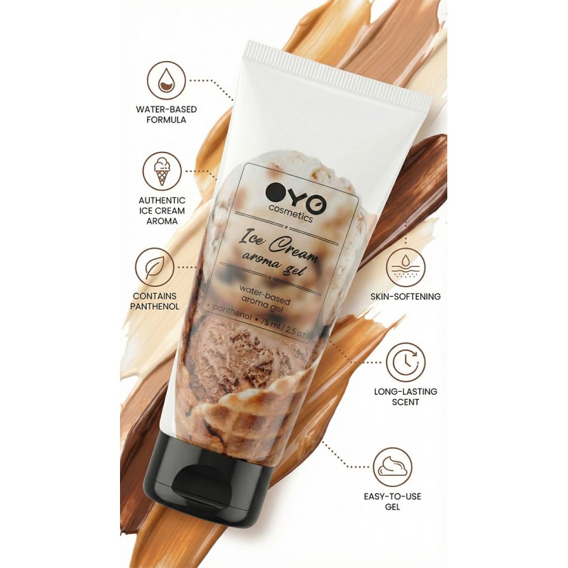 Лубрикант OYO Ice Cream Aroma Gel с ароматом мороженого, 75 мл