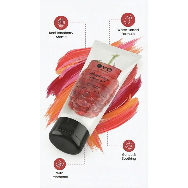 Лубрикант OYO Raspberry Aroma Gel с ароматом малины, 75 мл