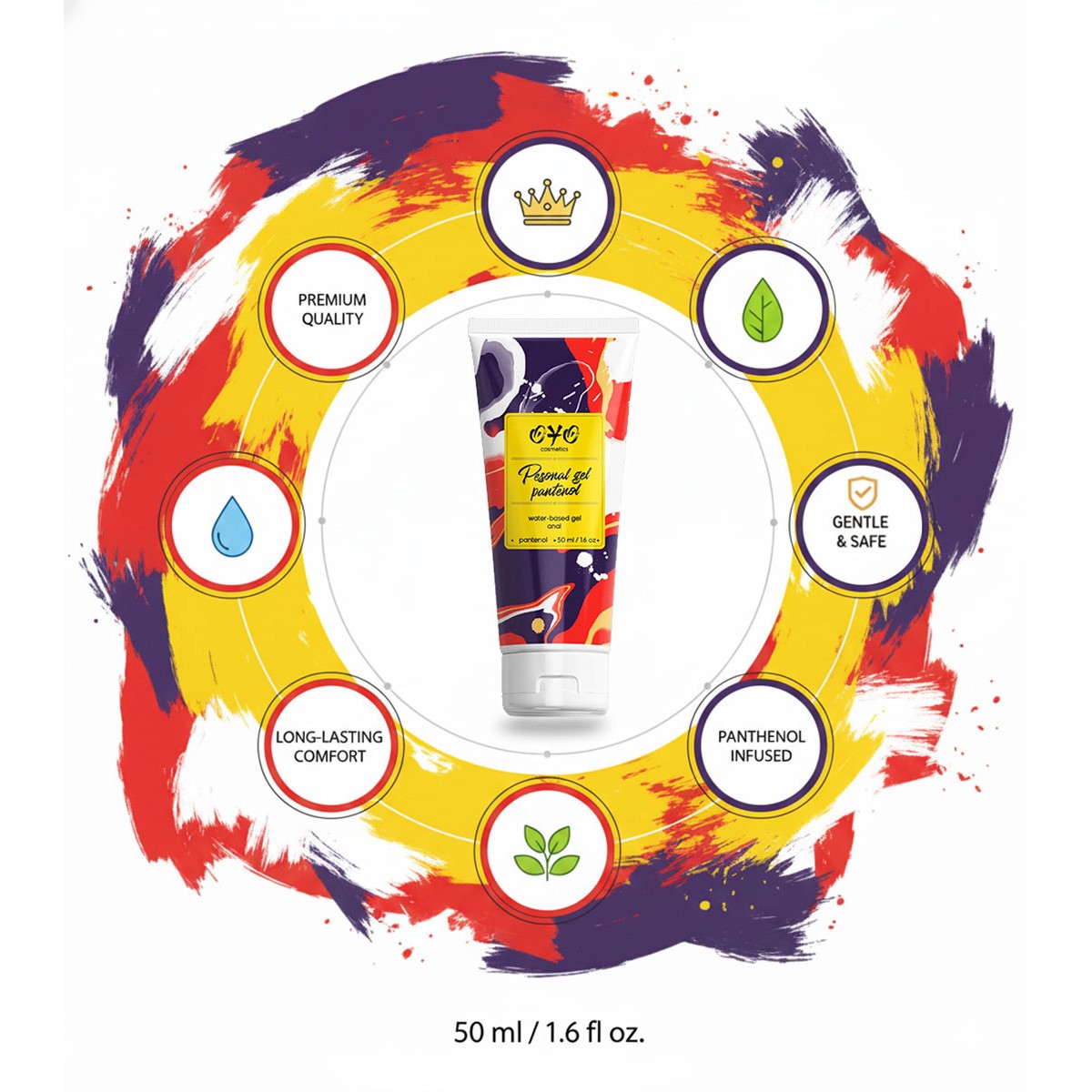 Анальная гель-смазка OYO Personal gel Pantenol 50мл с пантенолом