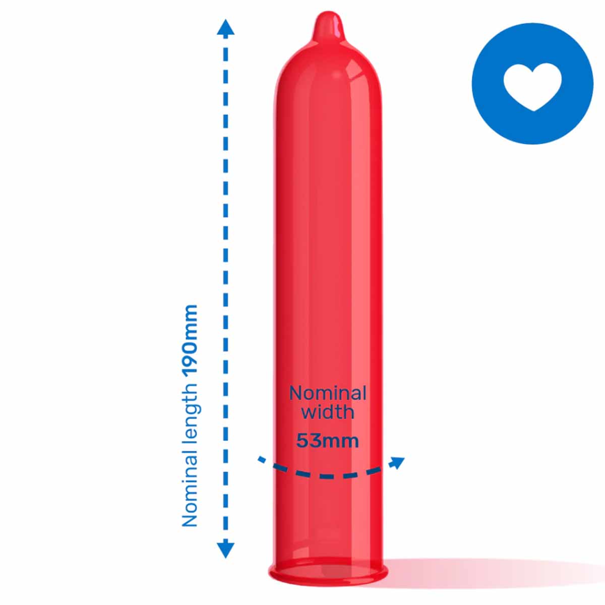 Презерватив Pasante Hearts Електро кохання 1шт червоного кольору