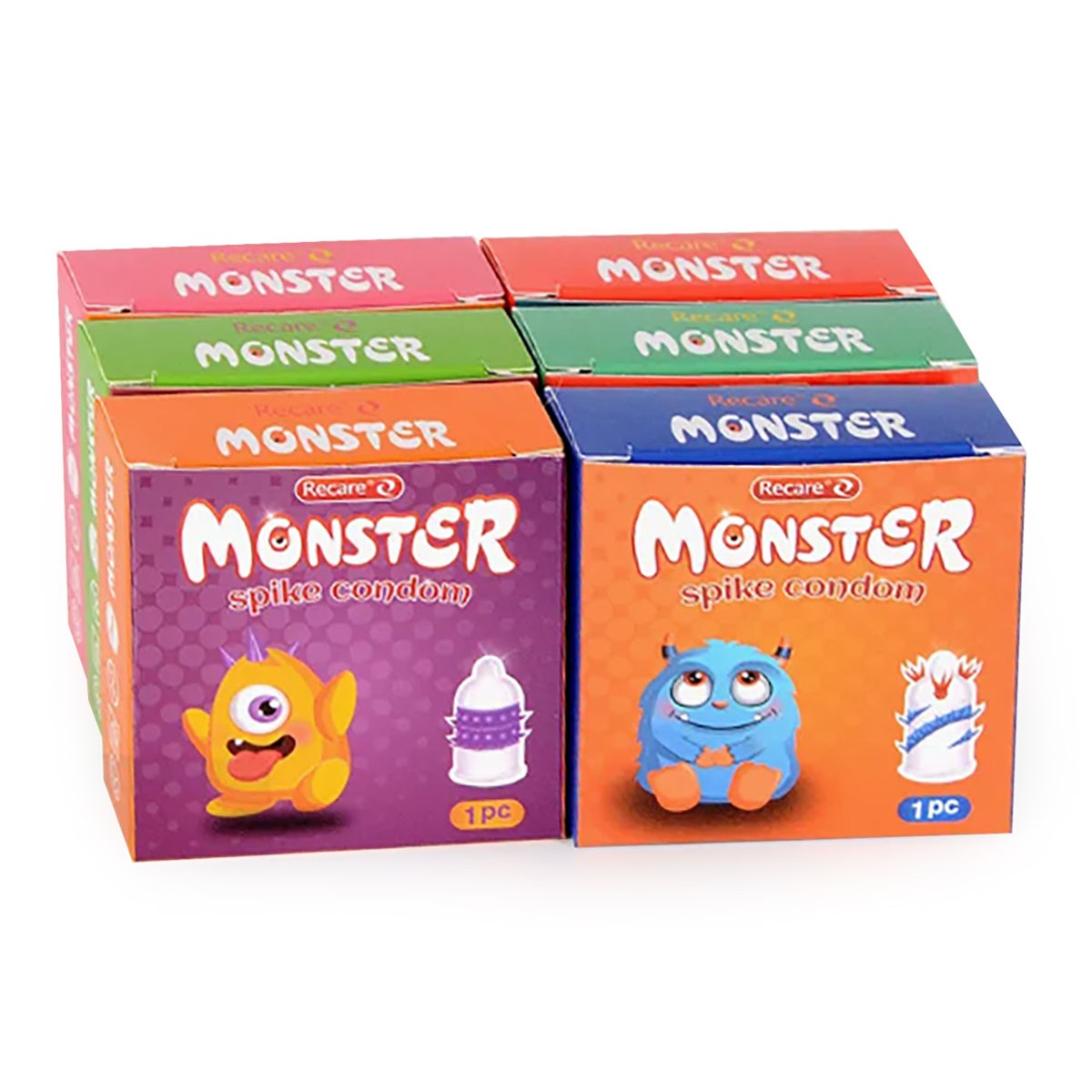 Набор презервативов Recare Monster BigFamily 6шт (усики)