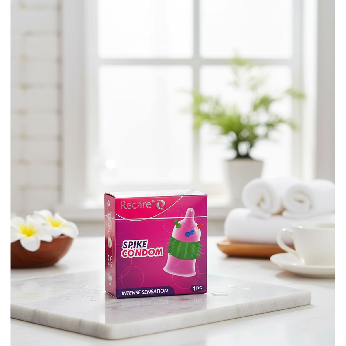 Презерватив з вусиками Recare Intense Pink 1шт (вусики)