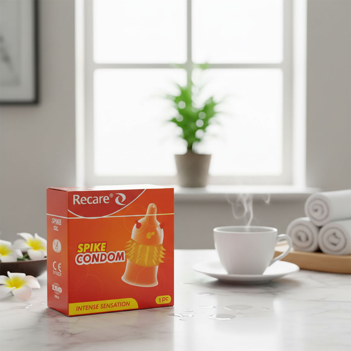 Презерватив з вусиками Recare Intense Red 1шт (вусики)