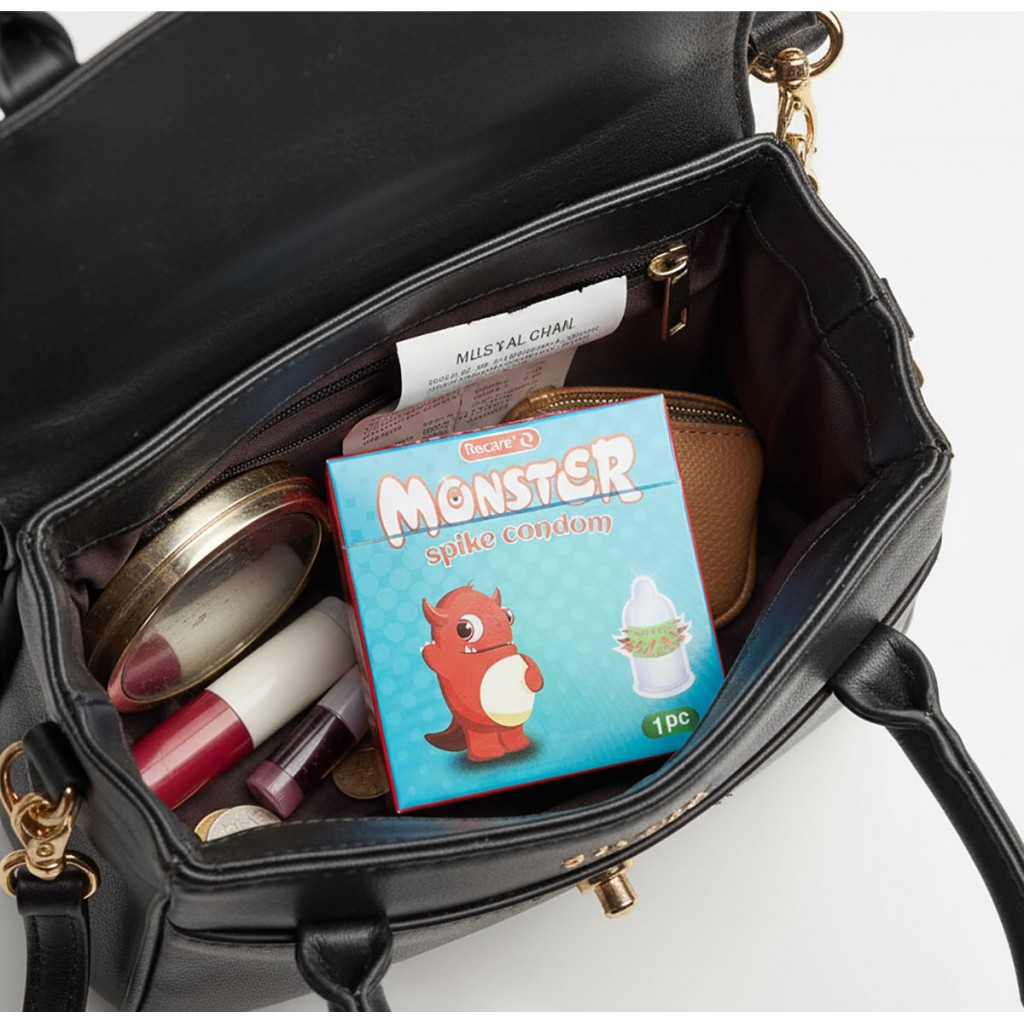 Презерватив с усиками Recare Monster Greenie Wink 1шт (усики)