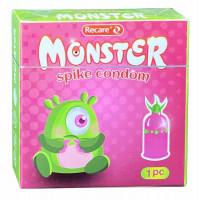 Набор презервативов Recare Monster Family 3шт (усики) - Фото№5