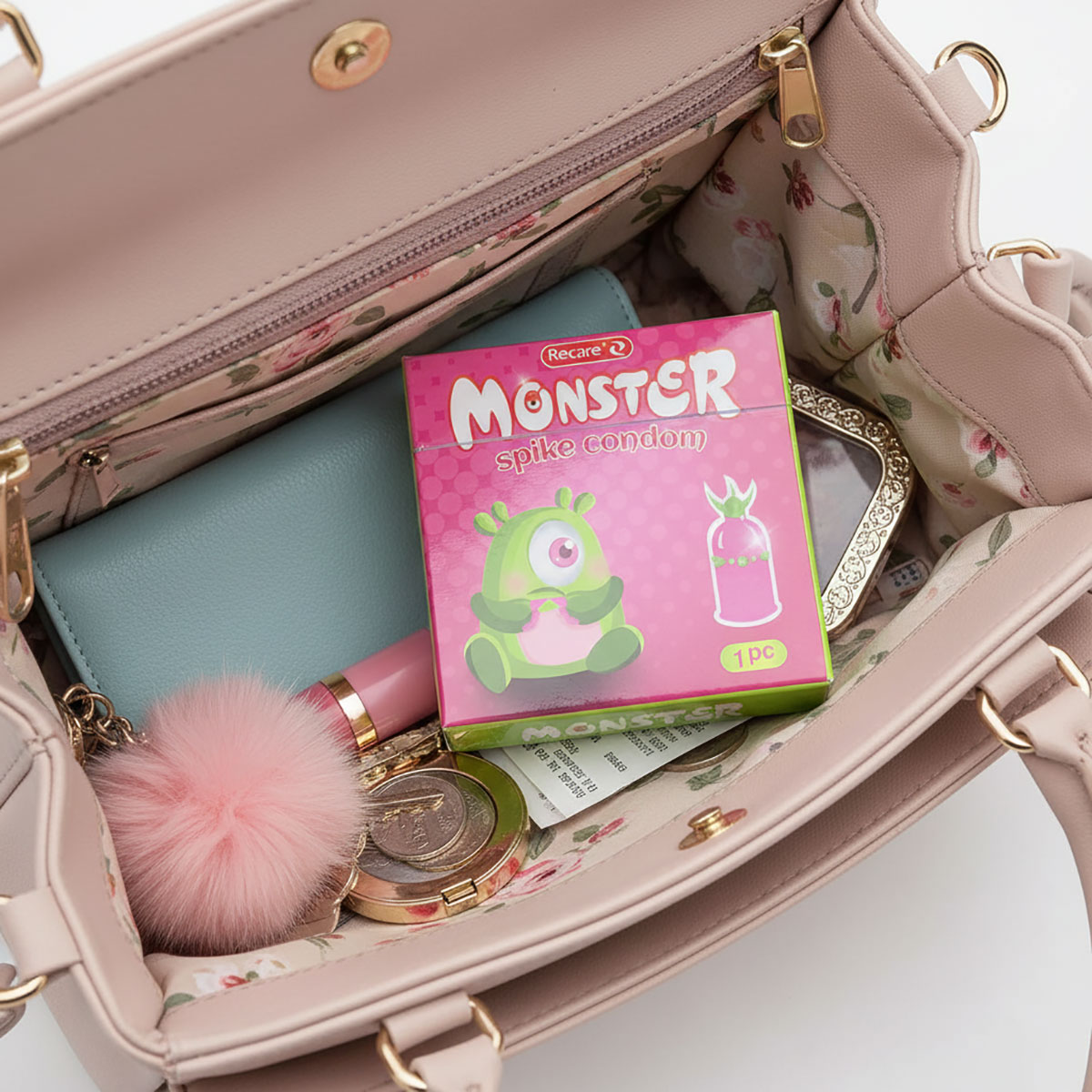 Презерватив с усиками Recare Monster Rosie Zib 1шт (усики)