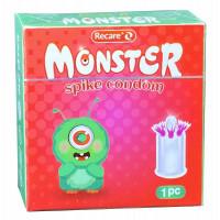 Набор презервативов Recare Monster Family 3шт (усики) - Фото№3