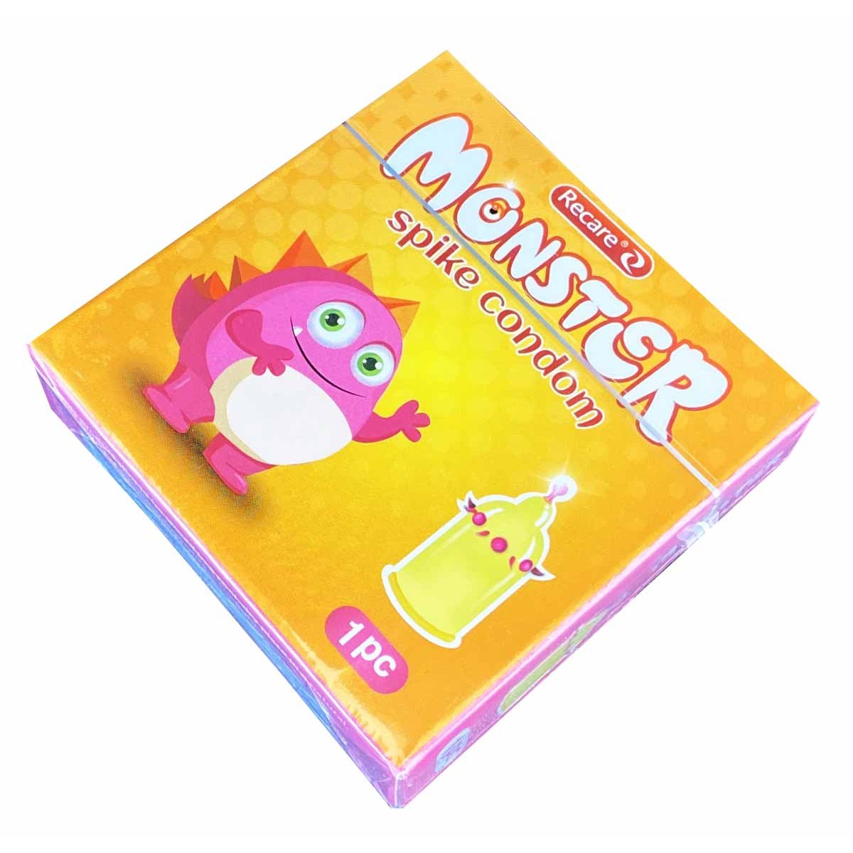 Презерватив з вусиками Recare Monster Yellowy Snick 1шт (шипи)