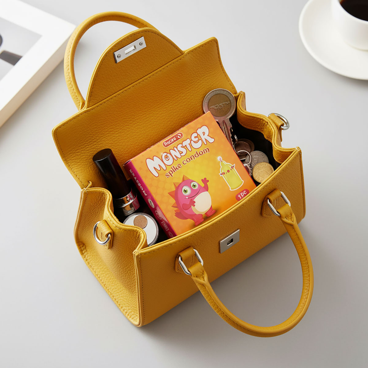 Презерватив з вусиками Recare Monster Yellowy Snick 1шт (шипи)