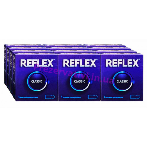 Блок презервативов Reflex 12 пачек №3 Classic - Фото№1