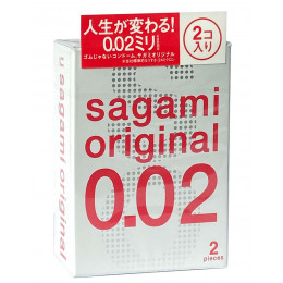 Полиуретановые Презервативы SAGAMI Original 0.02 (2 pcs) (ЯПОНИЯ)