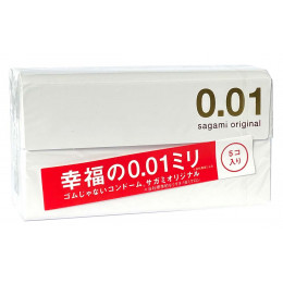 Полиуретановые Презервативы SAGAMI Original 0,01 (5 pcs) (ЯПОНИЯ)