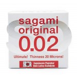 Презервативы Sagami Original 0.02 Полиуретановые 1шт (190мм, 58мм, 0,02) 