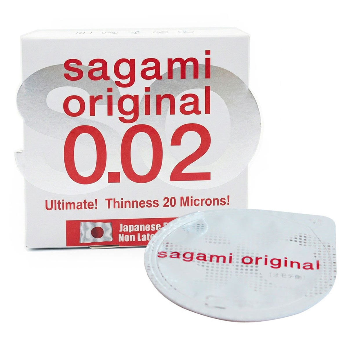 Презервативы Sagami Original 0.02 Полиуретановые 12шт (12 пачек по 1шт)