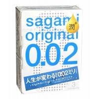 Поліуретанові презервативи Sagami Original 0.02 Поліуретанові 3шт з додатковою змазкою